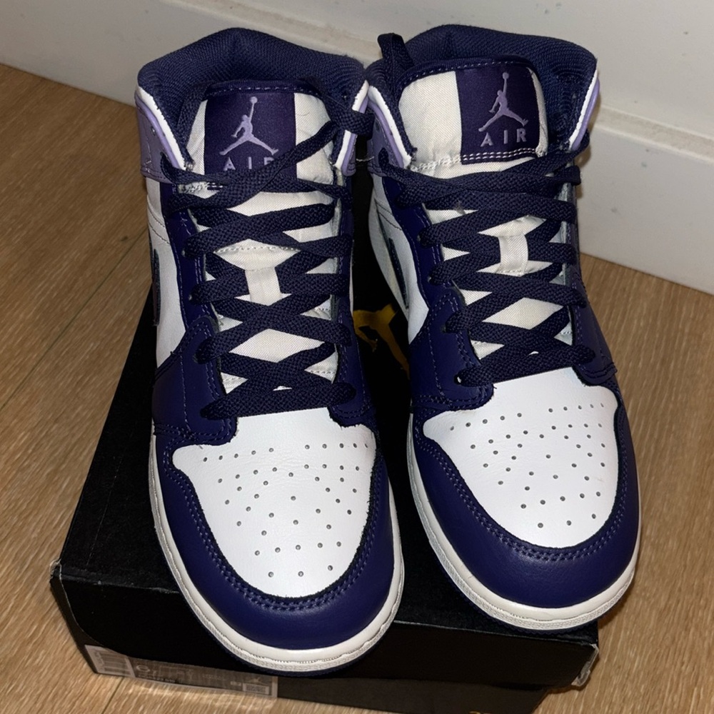 Excellent (USED) Condition Air Jordan 1 Mid Sky J Purple